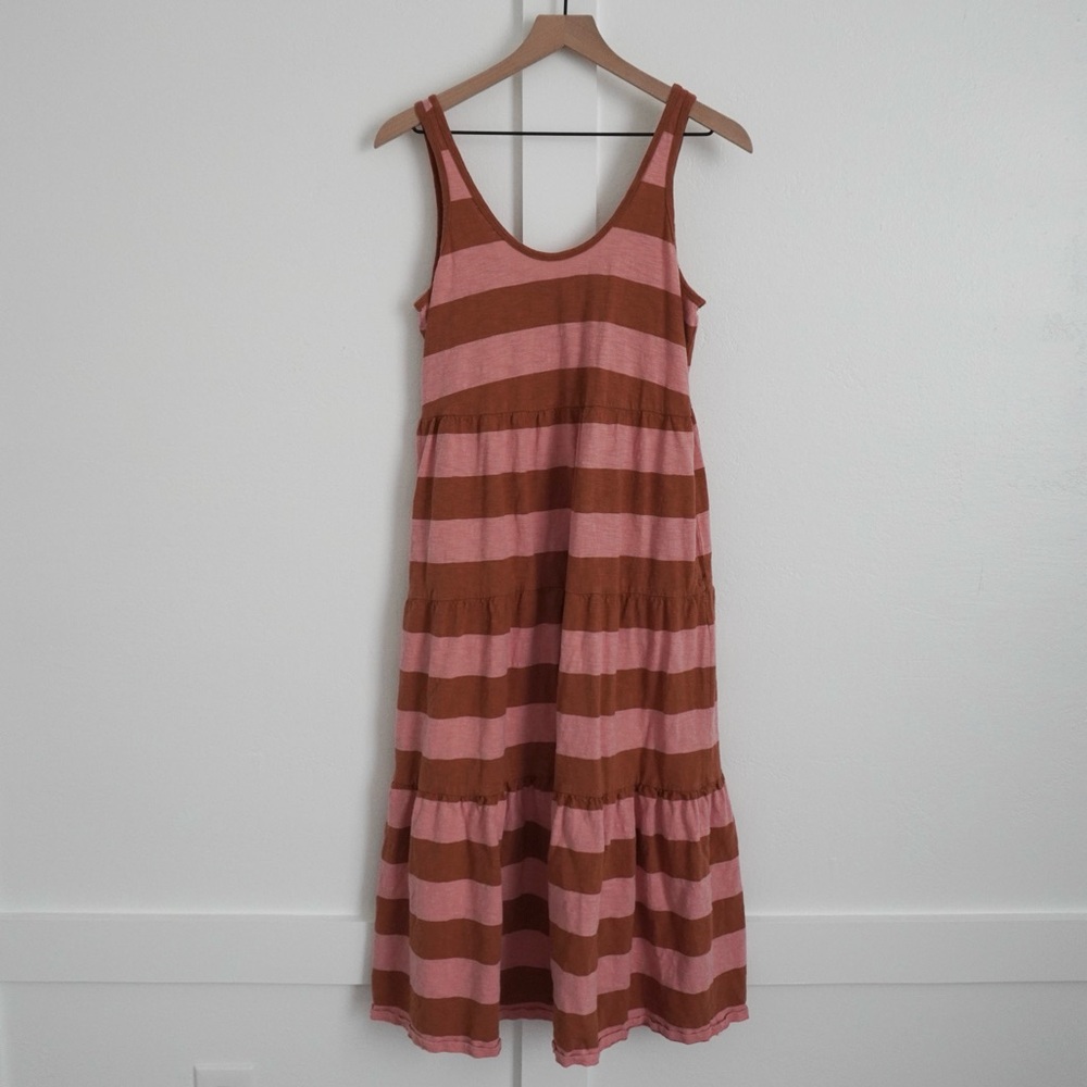 Marine Layer Striped Tiered Maxi Dress
